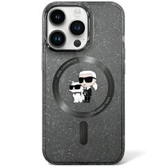 Original Pouch KARL LAGERFELD 3D Karl&Choupette Glitter MagSafe KLHMN61HGKCNOK for Iphone 11| Xr Black цена и информация | Чехлы для телефонов | pigu.lt