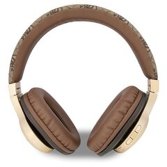 Original Bluetooth Headphones GUESS 4G Script GUBH604GEMW brown цена и информация | Теплая повязка на уши, черная | pigu.lt