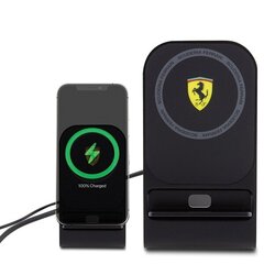 Original Induction Charger FERRARI 2023 Collection MagSafe 15W FEMFBMALK Black цена и информация | Зарядные устройства для телефонов | pigu.lt