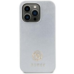 Guess GUHCP15SPS4DGPS iPhone 15 6.1" srebrny|silver hardcase Strass Metal Logo цена и информация | Чехлы для телефонов | pigu.lt