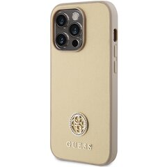 Guess GUHCP15XPS4DGPD iPhone 15 Pro Max 6.7" złoty|gold hardcase Strass Metal Logo цена и информация | Чехлы для телефонов | pigu.lt