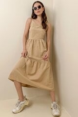 Moteriška suknelė, smėlio spalvos kaina ir informacija | Suknelės | pigu.lt