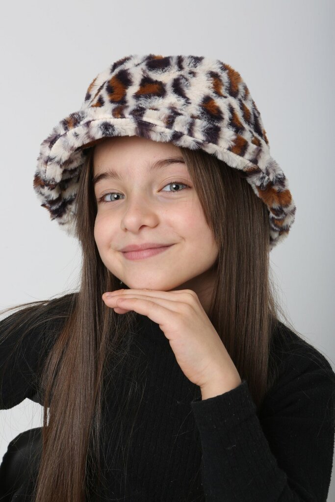 Mergaitiška skrybelė, balta kaina ir informacija | Kepurės, pirštinės, šalikai mergaitėms | pigu.lt