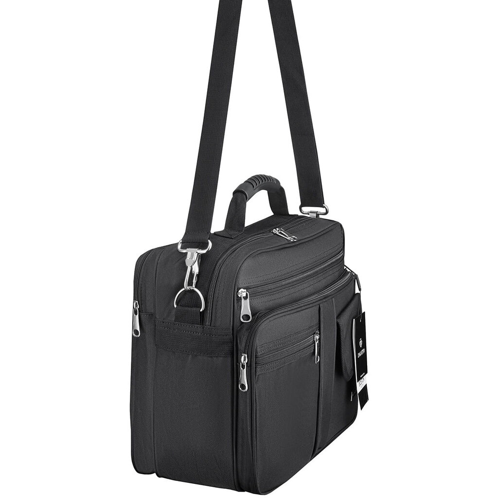 Vyriškas didelis dokumentų krepšys darbui Zagatto, talpus juodas krepšys per petį цена и информация | Vyriškos rankinės | pigu.lt