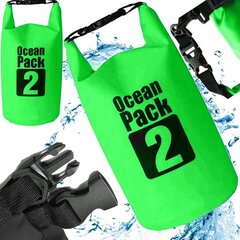 Neperšlampamas krepšys baidarėms Korbi, žalias kaina ir informacija | Kitos plaukimo prekės | pigu.lt