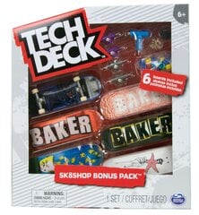 Riedlenčių rinkinys Tech Deck Bonus Sk8 Shop, 6 vnt цена и информация | Игрушки для мальчиков | pigu.lt