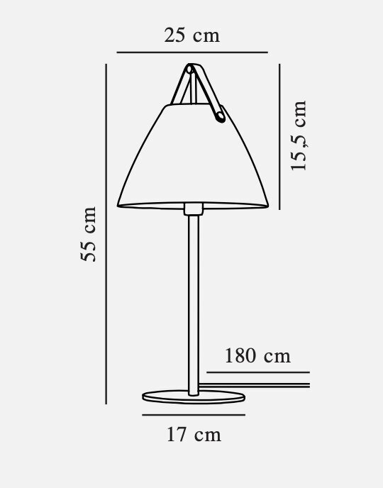 Nordlux stalinis šviestuvas Strap 46205003 kaina ir informacija | Staliniai šviestuvai | pigu.lt