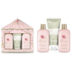 Kosmetikos rinkinys Baylis & Harding Royale Garden Rose, Poppy & Vanilla Luxury Trio Bathing: dušo želė, 300 ml + dušo kremas, 300 ml + kūno losjonas, 200 ml kaina ir informacija | Kūno kremai, losjonai | pigu.lt