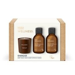 Kosmetikos rinkinys Baylis & Harding Wellness Luxury Candle: kūno prausiklis, 100 ml + rankų ir kūno losjonas, 100 ml + kvapioji žvakė, 60 g kaina ir informacija | Kūno kremai, losjonai | pigu.lt