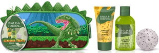 Kosmetikos rinkinys Baylis & Harding Dinosaur Pencil Case Gift Set: vonios putos, 100 ml + šampūnas, 50 ml + putojanti bomba, 45 g + kosmetikos krepšys kaina ir informacija | Šampūnai | pigu.lt