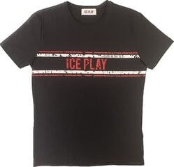 Marškinėliai vyrams Ice Play, juodi kaina ir informacija | Vyriški marškinėliai | pigu.lt