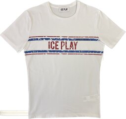 Marškinėliai vyrams Ice Play, balti цена и информация | Мужские футболки | pigu.lt