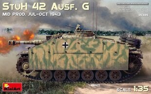 Klijuojamas Modelis MiniArt 35385 StuH 42 Ausf. G Mid Prod. (Jul-Oct 1943) 1/35 kaina ir informacija | Klijuojami modeliai | pigu.lt
