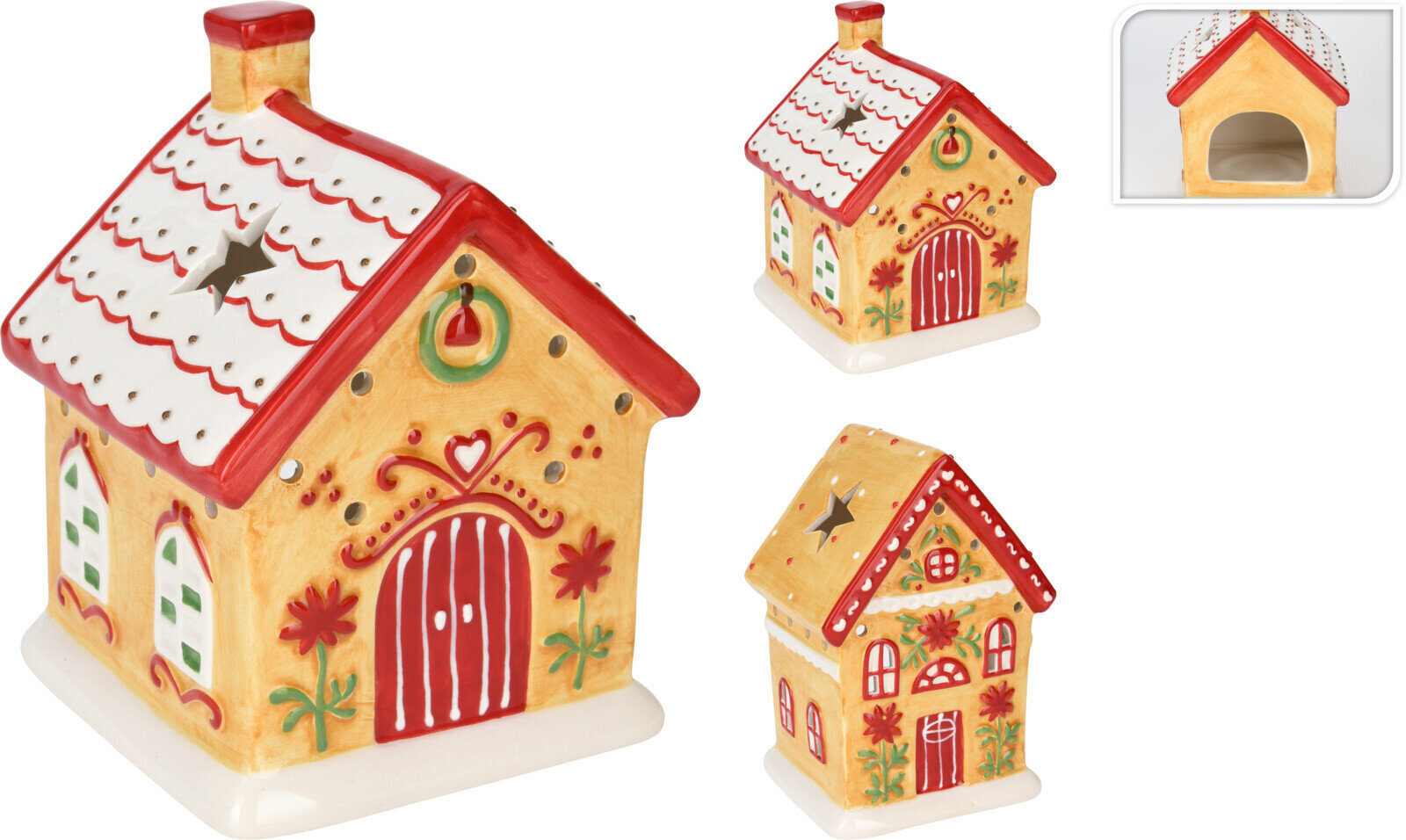 Koopman žvakidė House Tealightholder, 18 cm kaina ir informacija | Žvakės, Žvakidės | pigu.lt