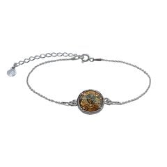 Серебряный браслет 925 пробы с кристаллом I.L.U.S, 17+4 см цена и информация | Женские браслеты | pigu.lt
