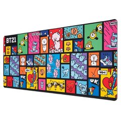 Pelės kilimėlis XXL BT21, 80 x 35 cm kaina ir informacija | Pelės | pigu.lt