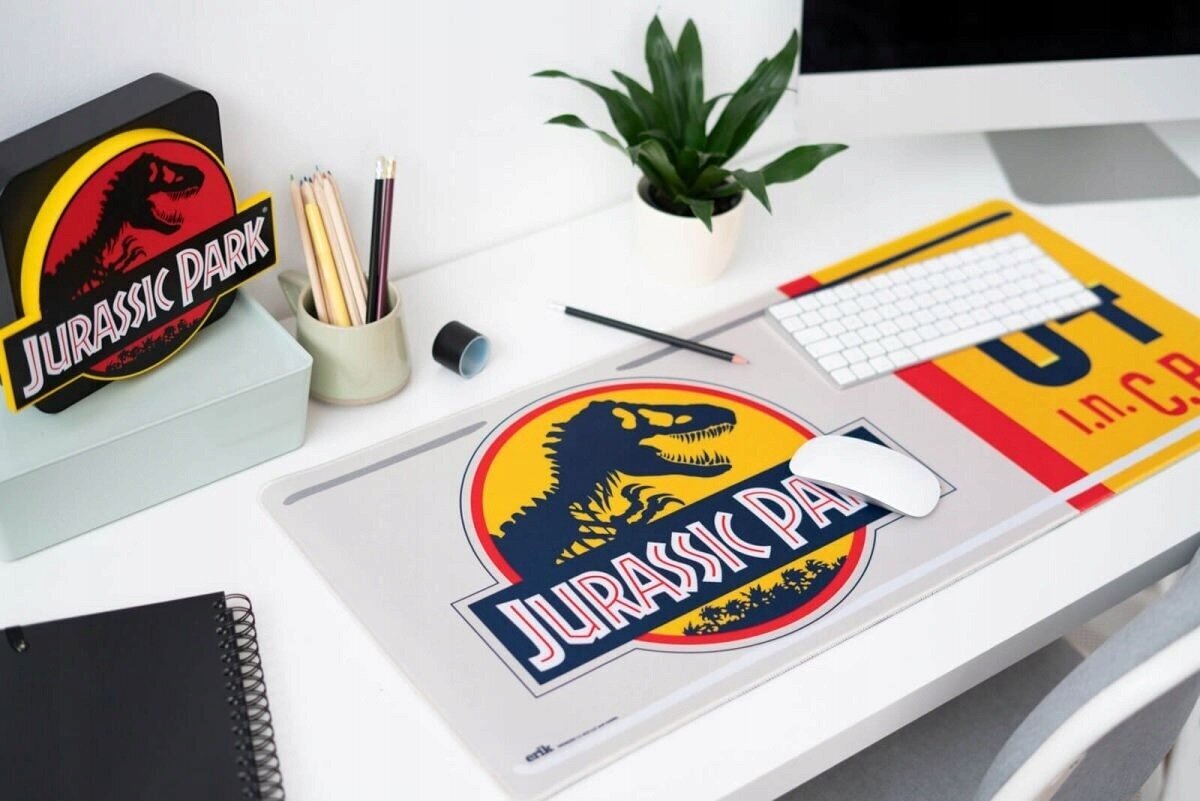 Pelės kilimėlis XXL Juros periodo parkas Jurassic Park, 80 x 35 cm kaina ir informacija | Pelės | pigu.lt