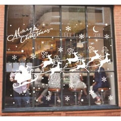 Kalėdiniai langų lipdukai 2 vnt., 43 x 29,6 cm kaina ir informacija | Kalėdinės dekoracijos | pigu.lt