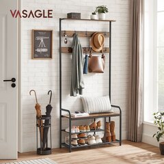 Вешалка для одежды Vasagle коричневый цена и информация | Вешалки для одежды | pigu.lt