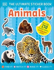 Ultimate Sticker Book Animals цена и информация | Книги для самых маленьких | pigu.lt