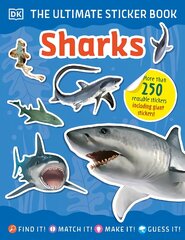 Ultimate Sticker Book Sharks цена и информация | Книги для самых маленьких | pigu.lt