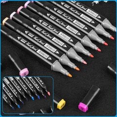 Dvipusiai markeriai-flomasteriai Touch, 168 vnt kaina ir informacija | Piešimo, tapybos, lipdymo reikmenys | pigu.lt