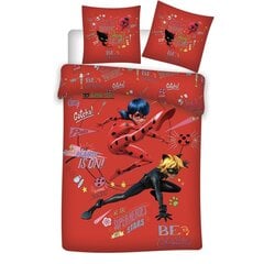 Детский комплект постельного белья Miraculous Ladybug 140x200см, 2 части цена и информация | Детское постельное бельё | pigu.lt