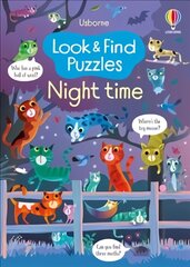 Look and Find Puzzles Night time цена и информация | Книги для малышей | pigu.lt