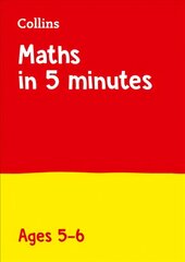 Maths in 5 Minutes a Day Age 5-6: Ideal for Use at Home, Letts Maths in 5 Minutes a Day Age 5-6: Ideal for Use at Home цена и информация | Книги для подростков  | pigu.lt