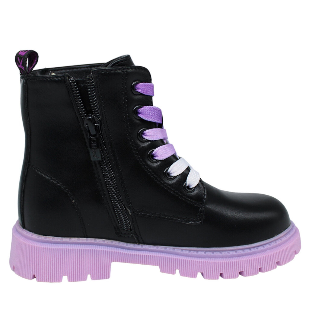 Aulinukai mergaitėms Clibee, juodi/violetiniai kaina ir informacija | Žieminiai batai vaikams | pigu.lt
