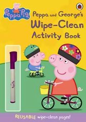 Peppa Pig: Peppa and George's Wipe-Clean Activity Book цена и информация | Книги для самых маленьких | pigu.lt