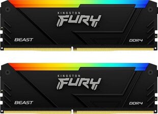 Kingston Fury Beast RGB (KF426C16BB2AK2/16) цена и информация | Оперативная память (RAM) | pigu.lt