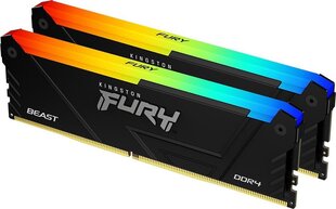 Kingston Fury Beast KF436C18BB2AK2/32 kaina ir informacija | Operatyvioji atmintis (RAM) | pigu.lt