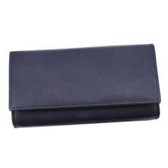 Natūralios odos moteriška piniginė Genuine Leather 513BLU-AN kaina ir informacija | Piniginės, kortelių dėklai moterims | pigu.lt