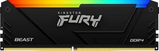 Kingston Fury Beast RGB (KF436C18BB2A/32) kaina ir informacija | Operatyvioji atmintis (RAM) | pigu.lt