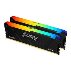 Kingston Fury Beast RGB (KF437C19BB2AK2/16) цена и информация | Оперативная память (RAM) | pigu.lt