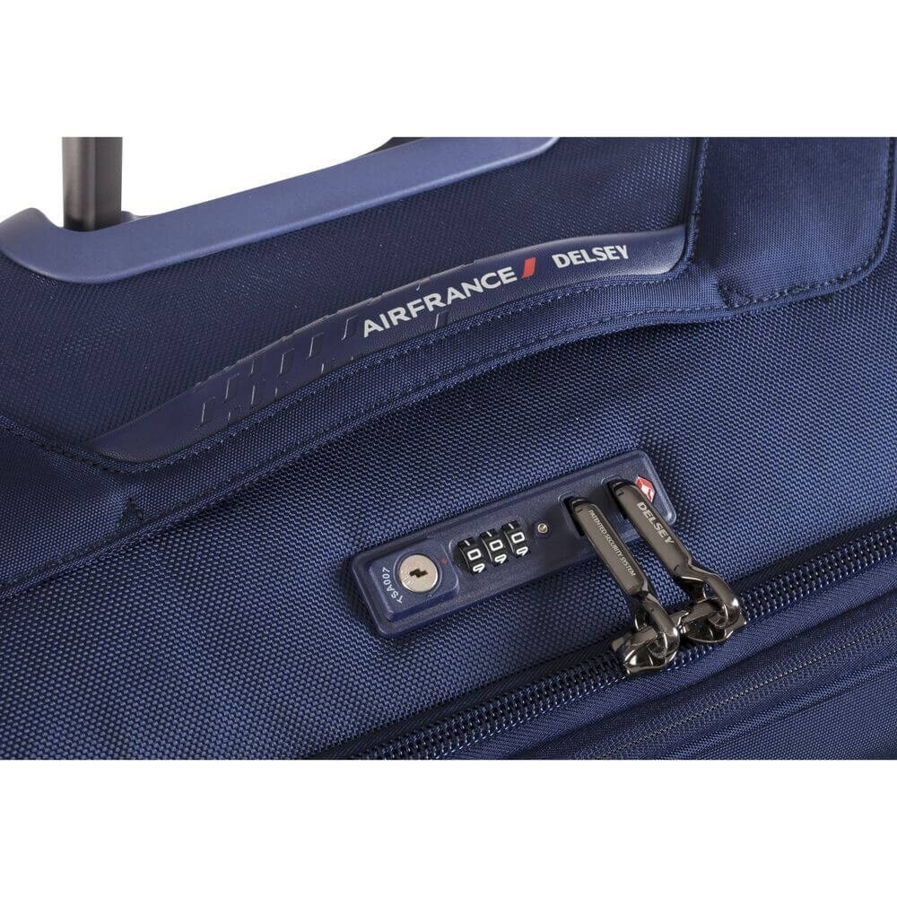 Vidutinis lagaminas Delsey New Destination, 68cm, mėlynas kaina ir informacija | Lagaminai, kelioniniai krepšiai | pigu.lt