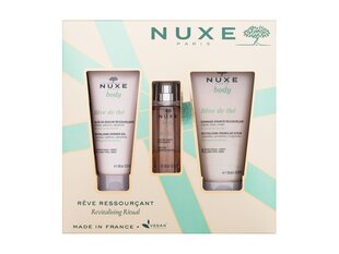 Dovanų rinkinys Nuxe Reve de Thé Revitalising moterims: dušo želė, 100 ml + kūno šveitiklis, 150 ml + kvepalai, 30 ml цена и информация | Масла, гели для душа | pigu.lt