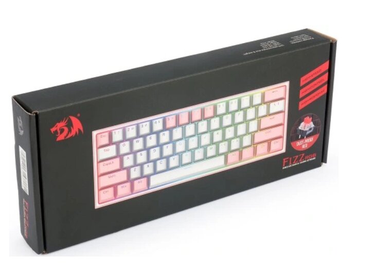 Redragon K617-RGB Pink цена и информация | Klaviatūros | pigu.lt