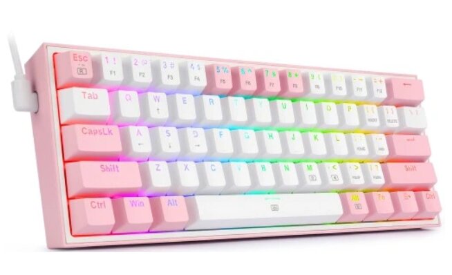 Redragon K617-RGB Pink цена и информация | Klaviatūros | pigu.lt