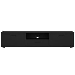TV staliukas Aatrium Media, 177,2x39x38 cm, juodas kaina ir informacija | TV staliukai | pigu.lt
