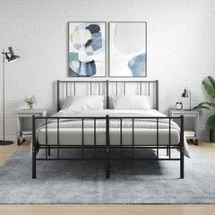 Spintelė prie lovos vidaXL, pilka kaina ir informacija | Spintelės prie lovos | pigu.lt