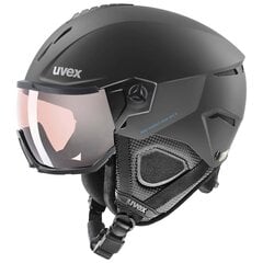 Горнолыжный шлем Uvex Instinct Visor Pro V, черный цена и информация | Горнолыжные шлемы | pigu.lt