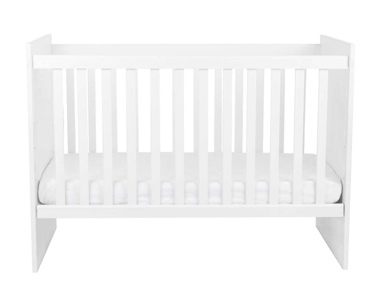 Kūdikio lovytė Ayla, 60x120 cm, ruda/balta kaina ir informacija | Kūdikių lovytės | pigu.lt