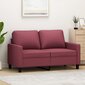 Dvivietė sofa vidaXL, raudona цена и информация | Sofos | pigu.lt