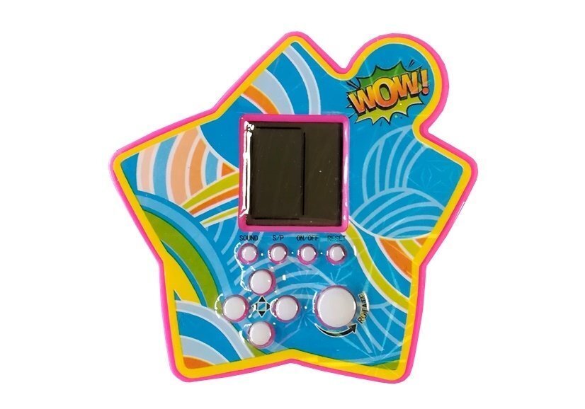 Elektroninis kišeninis žaidimas Tetris, rožinė žvaigždė kaina ir informacija | Lavinamieji žaislai | pigu.lt