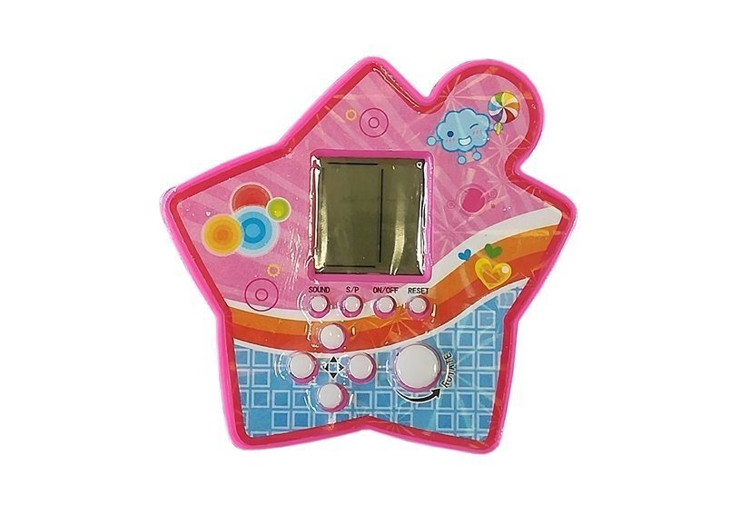 Elektroninis kišeninis žaidimas Tetris, rožinė žvaigždė kaina ir informacija | Lavinamieji žaislai | pigu.lt
