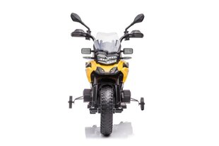 Vaikiškas elektrinis motociklas BMW F850, geltonas kaina ir informacija | Elektromobiliai vaikams | pigu.lt