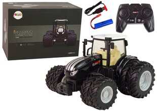 Nuotoliniu būdu valdomas metalinis traktorius, juodas kaina ir informacija | Žaislai berniukams | pigu.lt