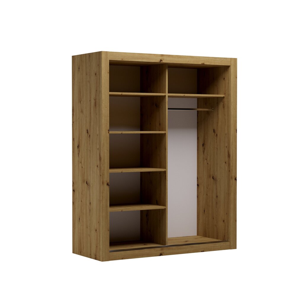 Spinta ADRK Furniture MOX 160, ruda kaina ir informacija | Spintos | pigu.lt